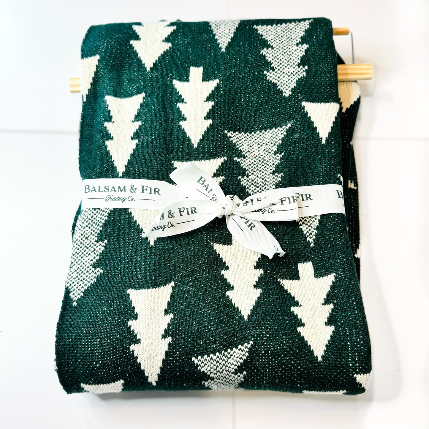 Balsam & Fir Christmas Tree Throw Blanket