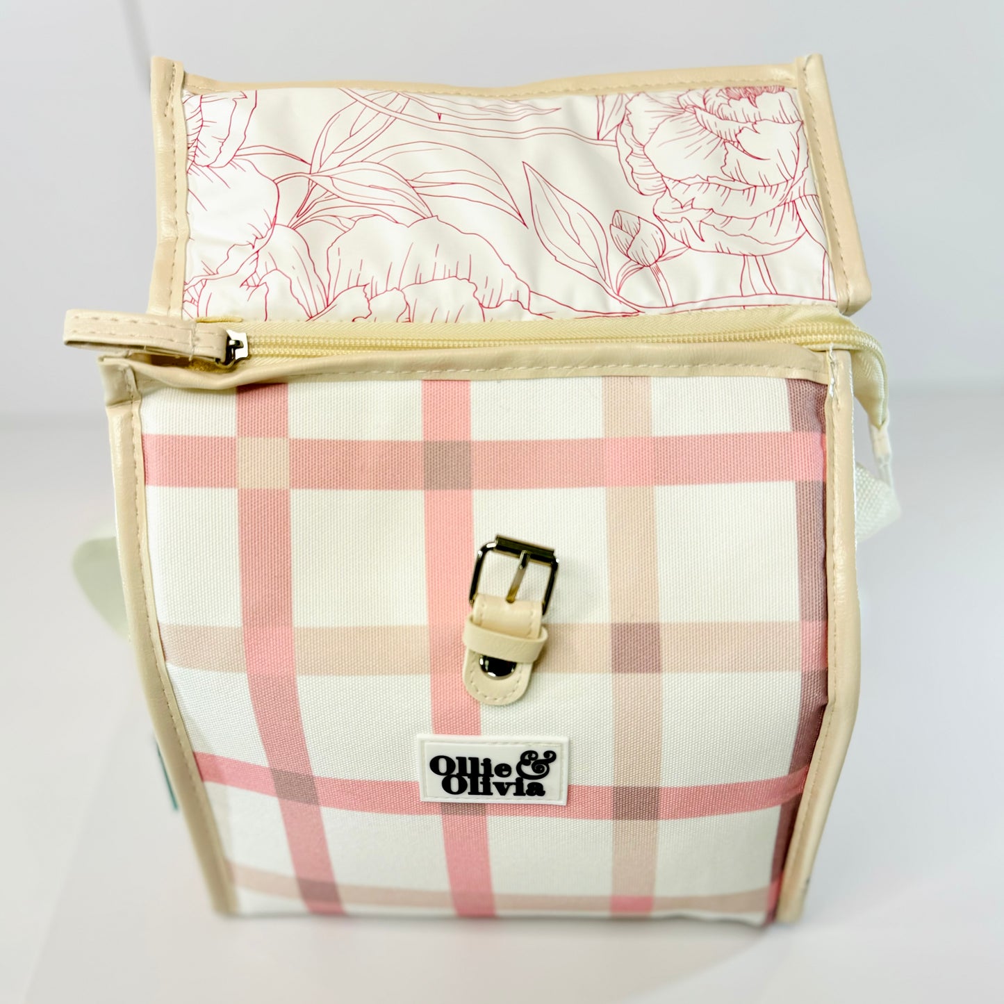 Ollie & Olivia Cooler Bag - Pink Checker