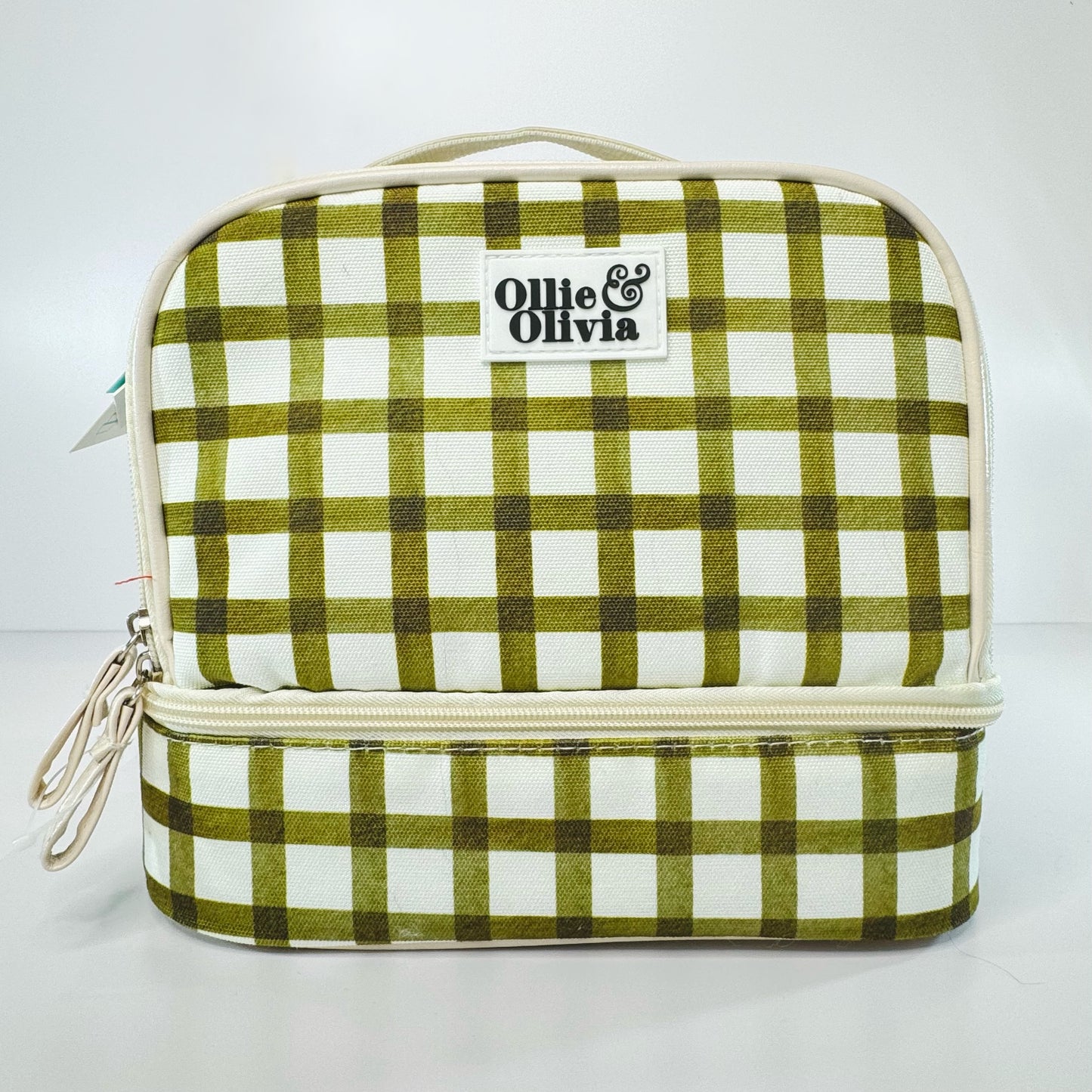 Ollie & Olivia Cooler Bag - Green Checker