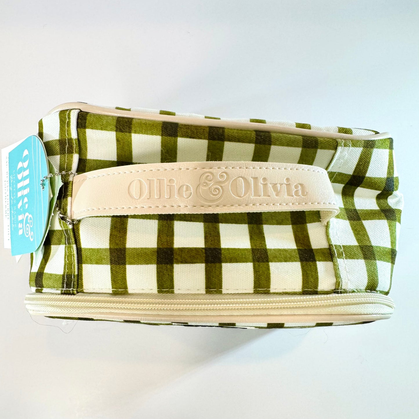 Ollie & Olivia Cooler Bag - Green Checker