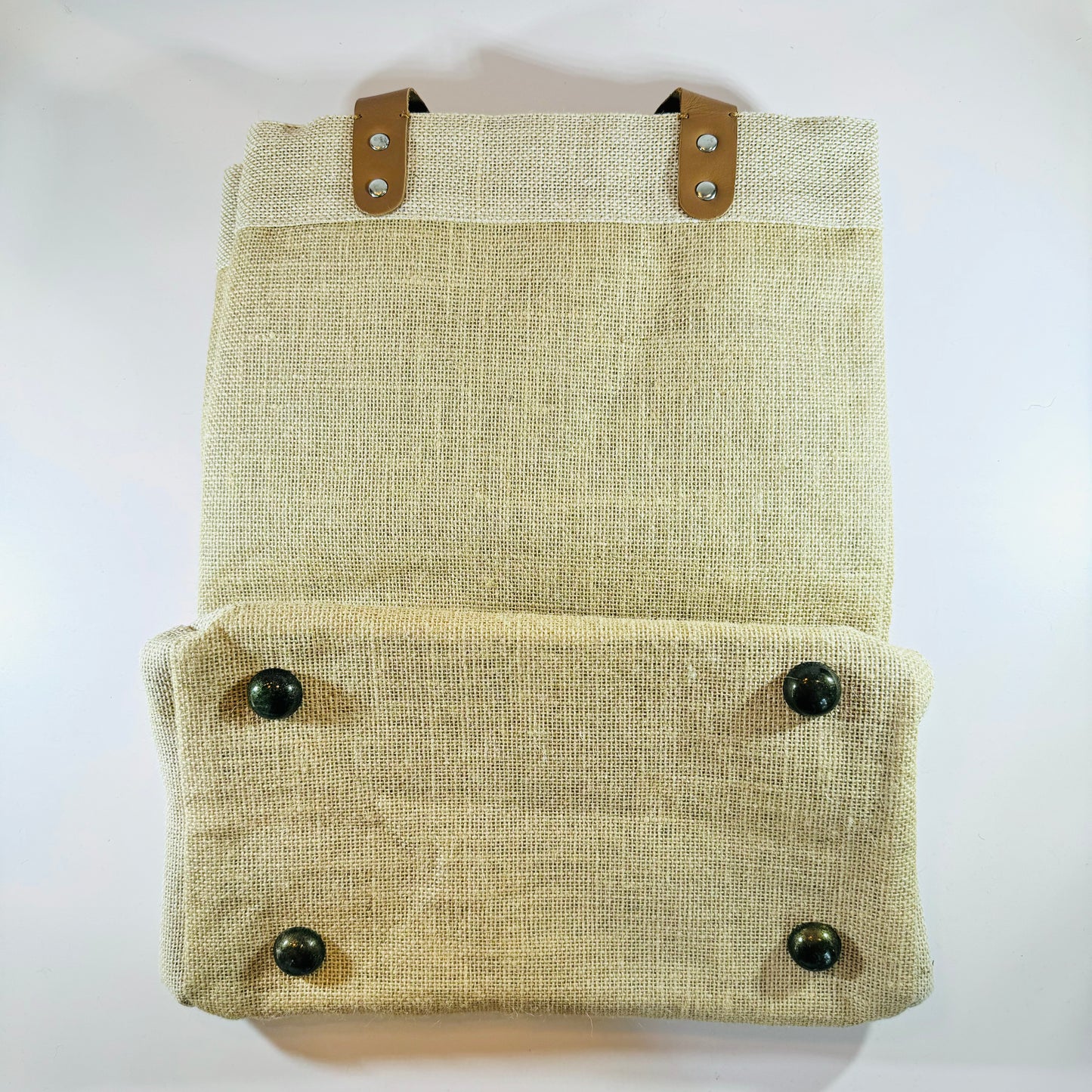 Burlap Farmers Market Tote - Natural