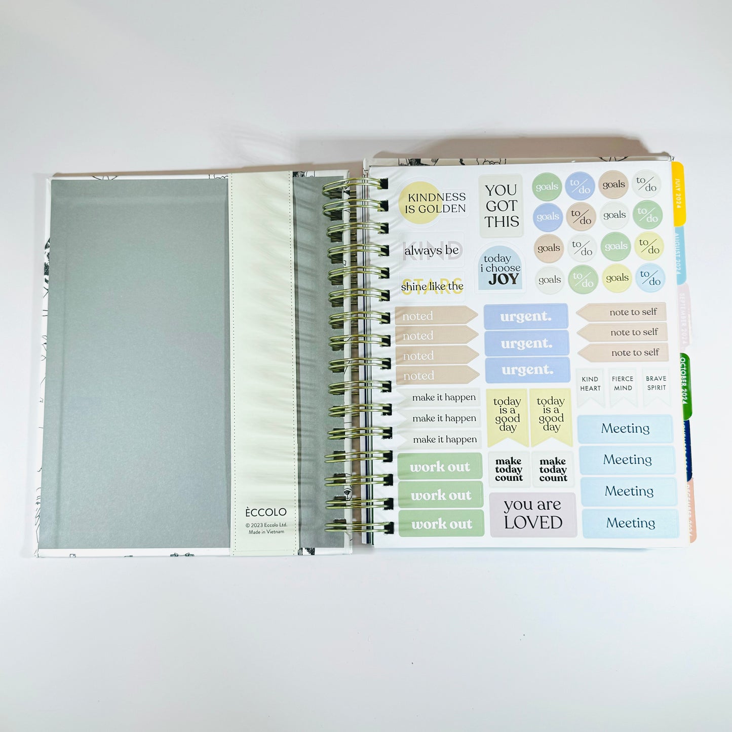 Eccolo Monthly & Weekly Planner 2024/2025 - 18 Month